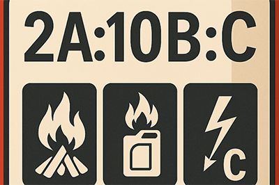 Illustration Of A Fire Rating On An Abc Extinguisher Thumb 